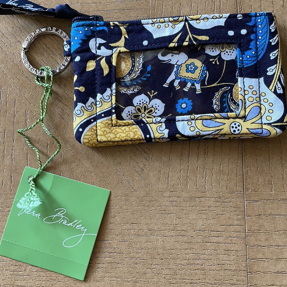 Vera Bradley zip ID case elite Blue